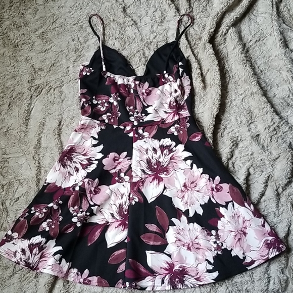 Floral Silk Dress - Picture 3 of 5